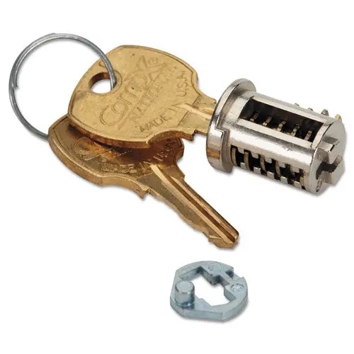 Removable Lock Core Replacement Kit, Brushed Chrome 1