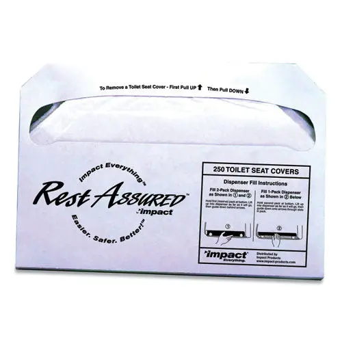 Rest Assured Seat Covers, 250-Pack, 20 Packs-Carton 1