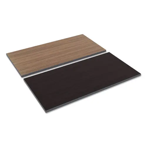 Reversible Laminate Table Top, Rectangular, 47 5-8W X 23 5-8D, Espresso-Walnut 1