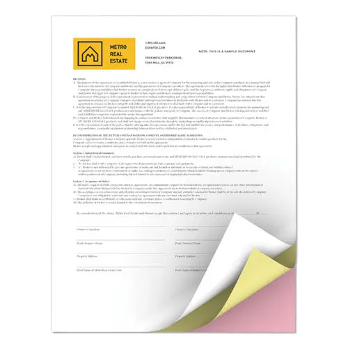 Revolution Carbonless 3-Part Paper, 8.5 X 11, White-Canary-Pink, 5, 000-Carton 1