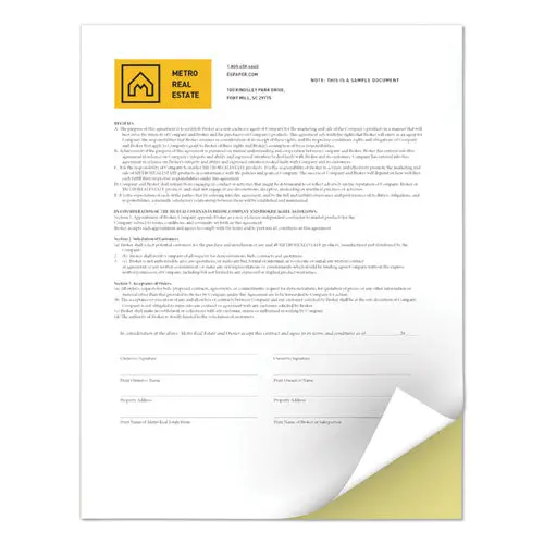 Revolution Digital Carbonless Paper, 2-Part, 8.5 X 11, Canary-White, 5, 000-Carton 1