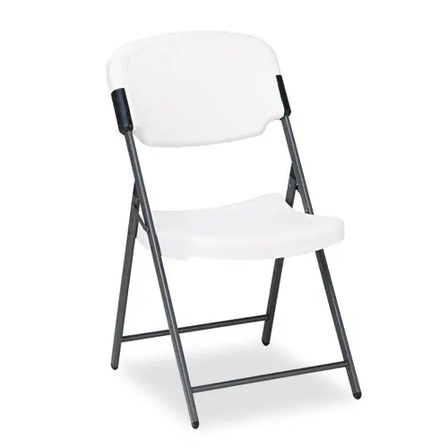 Rough 'N Ready Folding Chair, Platinum Seat-Platinum Back, Black Base 1