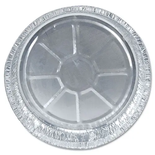 Round Aluminum Container, 48 Oz, 9" Diameter, Silver, 500/Carton 1