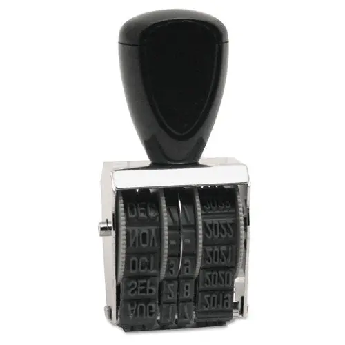 Rubber Stamp, Dater, Conventional, Type Size 1 1-2 1