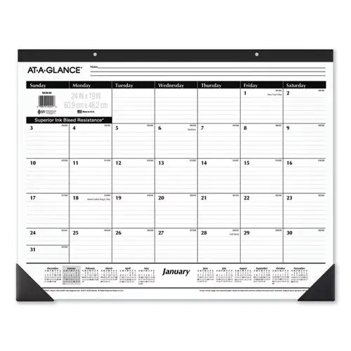 Ruled Desk Pad, 24 X 19, 2021 1
