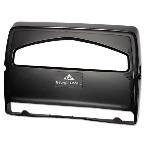 Safe-T-Gard Toilet Seat Cover Dispenser, Half-Fold, 16.38 X 2.5 X 11.75, Black 1