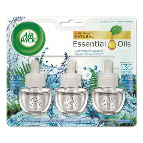 Scented Oil Refill, Fresh Waters, 0.67Oz, 3-Pack, 6 Packs-Carton 1