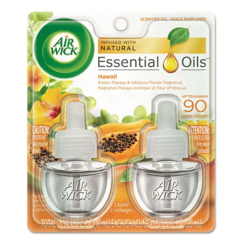Scented Oil Twin Refill, Hawai'i Exotic Papaya-Hibiscus Flower, 0.67 Oz, 6-Carton 1