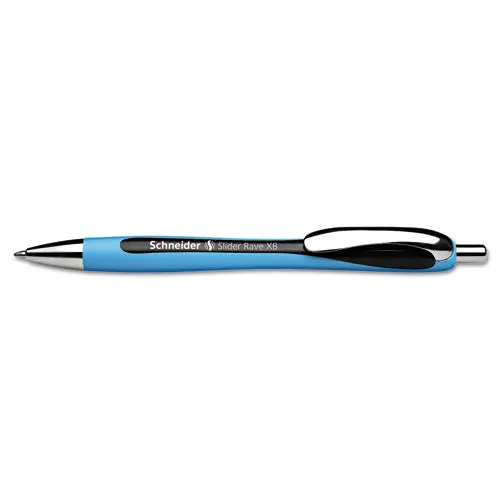 Schneider Rave Xb Retractable Ballpoint Pen, 1.4Mm, Black Ink, Blue-Black Barrel 1