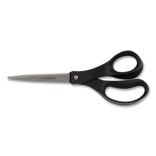 Scissors, Pointed Tip, 10" Long, Black Straight Handle 1
