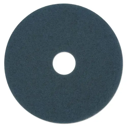 Scrubbing Floor Pads, 13" Diameter, Blue, 5-Carton 1