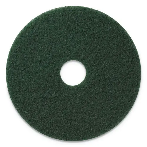 Scrubbing Pads, 14" Diameter, Green, 5-Ct 1