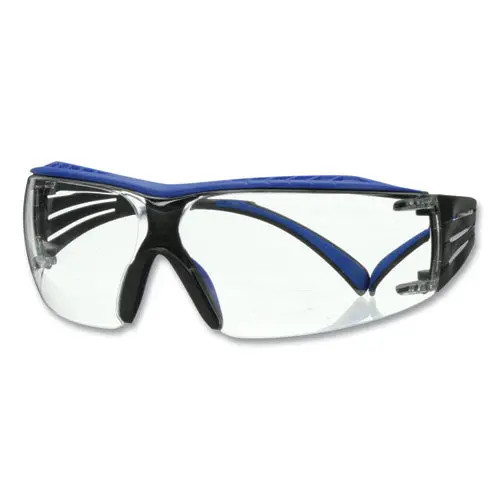 Securefit Protective Eyewear, 200 Series, Blue/Gray Plastic Frame, Clear Polycarbonate Lens 1