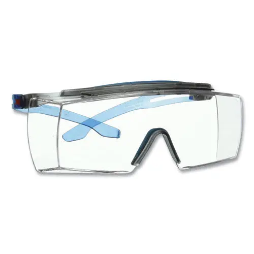 Securefit Protective Eyewear, 3700 Otg Series, Blue Plastic Frame, Clean Polycarbonate Lens 1