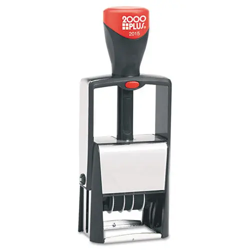 Self-Inking Heavy-Duty Line Dater W-Microban, 1 1-4 X 5-8, Black 1
