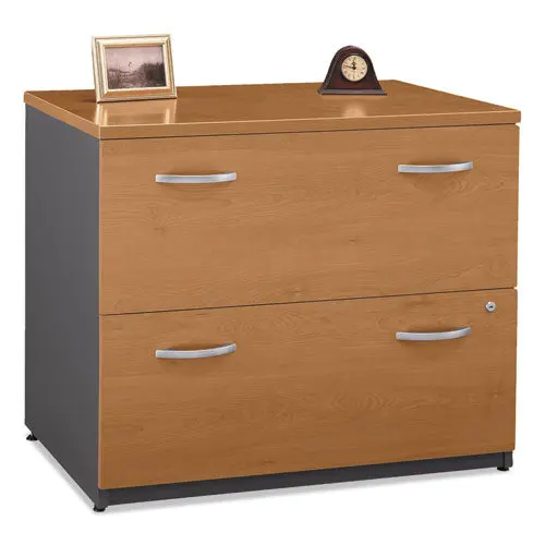 Series C Collection 2 Drawer 36W Lateral File (Assembled), 35.75W X 23.38D X 29.88H, Natural Cherry 1