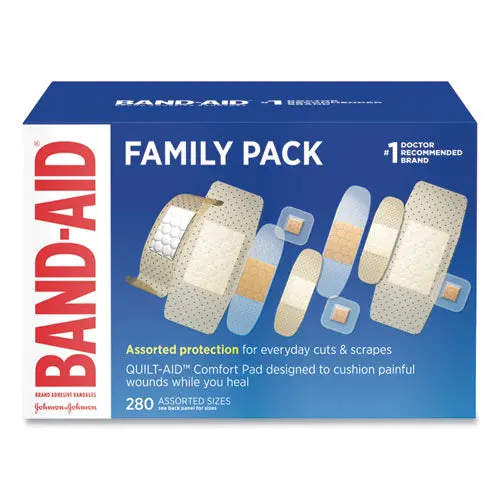 Sheer-Wet Adhesive Bandages, Assorted Sizes, 280-Box 1
