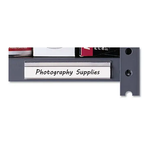 Shelf Labeling Strips, Side Load, 4 X 7-8, Clear, 10-Pack 1