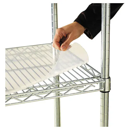 Shelf Liners For Wire Shelving, Clear Plastic, 48W X 24D, 4-Pack 1