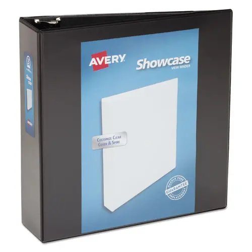 Showcase Economy View Binder With Round Rings, 3 Rings, 3" Capacity, 11 X 8.5, Black 1