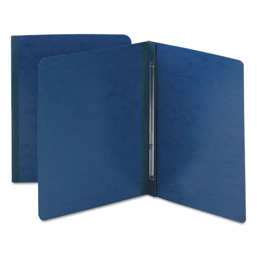 Side Opening Press Guard Report Cover, Prong Fastener, Letter, Dark Blue 1