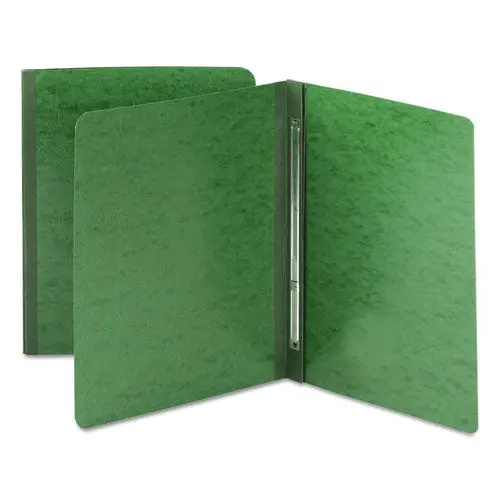 Side Opening Pressboard Report Cover, Prong Fastener, Letter, Green 1