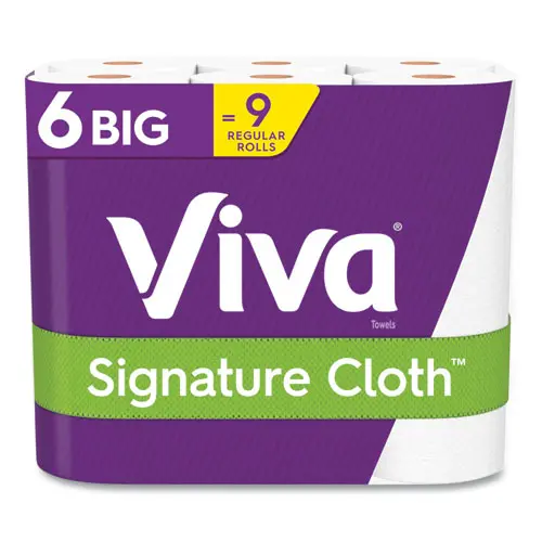 Signature Cloth Choose-A-Sheet Kitchen Roll Paper Towels, 2-Ply, 11 X 5.9, White, 78 Sheets/Roll, 6 Roll/Pack, 4 Packs/Carton 1