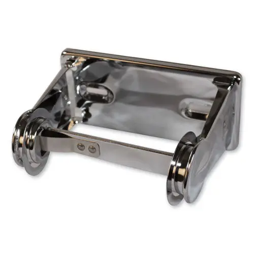 Single Roll Toilet Tissue Dispenser, 6.5 X 4.5 X 2.75, Chrome, 1 Dozen 1