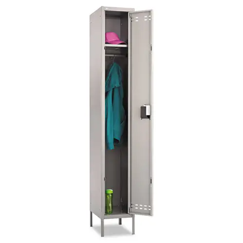 Single-Tier Locker, 12W X 18D X 78H, Two-Tone Gray 1