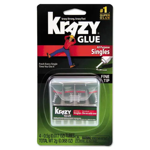 Single-Use Tubes, 0.07 Oz, Dries Clear, 4-Pack 1