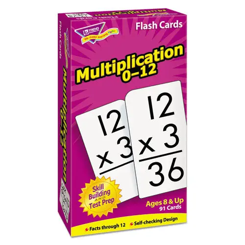 Skill Drill Flash Cards, 3 X 6, Multiplication 1