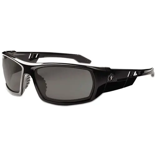 Skullerz Odin Safety Glasses, Black Frame-Smoke Lens, Nylon-Polycarb 1