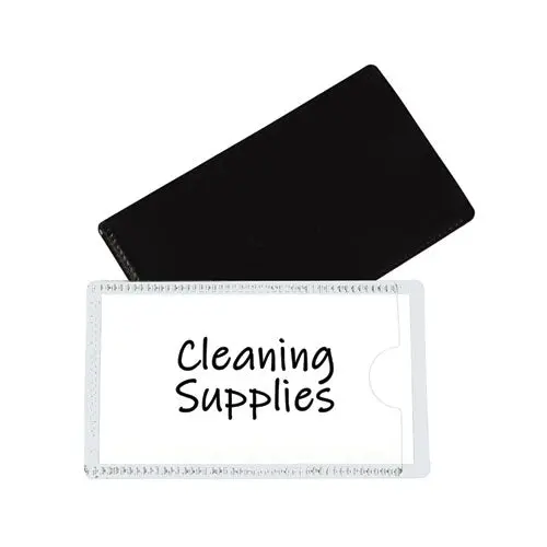 Slap-Stick Magnetic Label Holders, Side Load, 4.25 X 2.5, White, 10-Pack 1