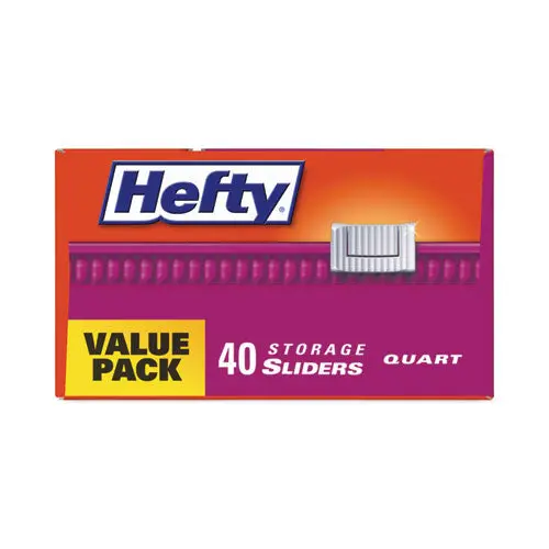 Slider Bags, 1 Gal, 1.5 Mil, 10.56" X 11", Clear, 30 Bags/Box, 9 Boxes/Carton 1