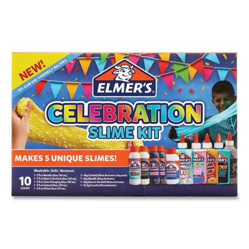 Slime Celebration Kit, 36.97 Oz, Assorted Colors 1