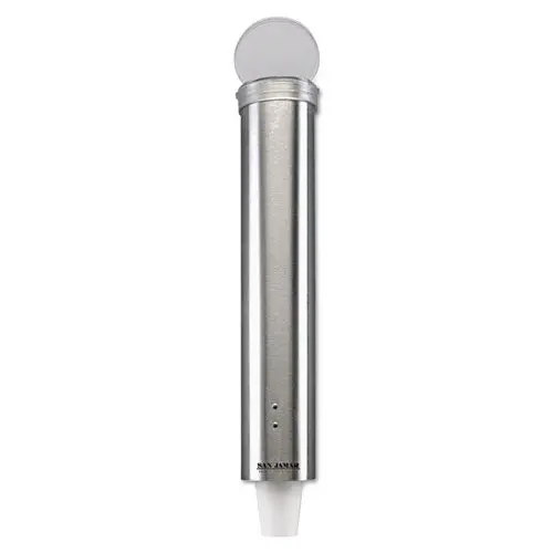 Small Pull-Type Water Cup Dispenser, Stainless Steel 1