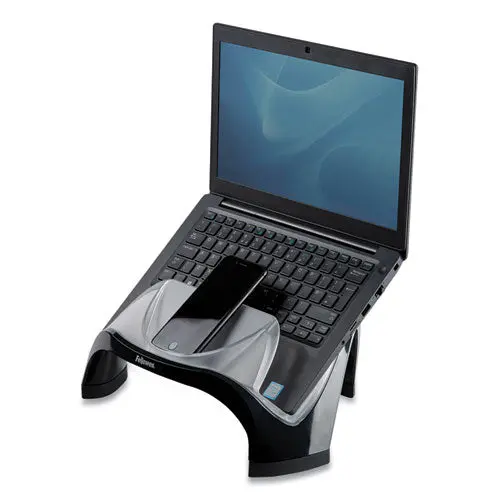 Smart Suites Laptop Riser With Usb, 13.13" X 10.63" X 7.5", Black-Clear 1