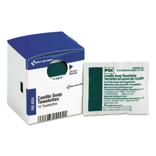 Smartcompliance Castile Soap Towelettes, 10-Box 1