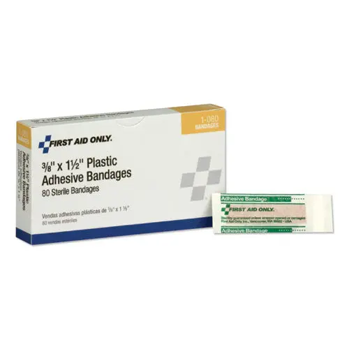 Smartcompliance Plastic Bandage, 3-8" X 1 1-2", 80-Box 1