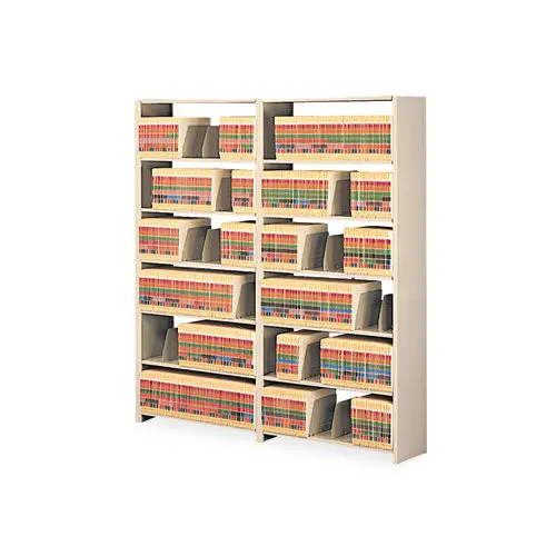 Snap-Together Seven-Shelf Closed Add-On Unit, Steel, 48W X 12D X 88H, Sand 1