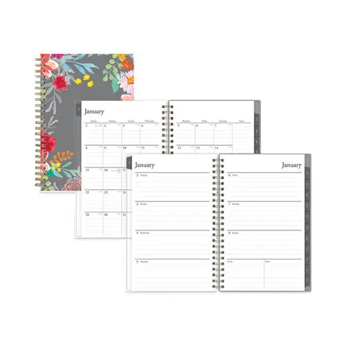 Sophie Frosted Weekly-Monthly Planner, Sophie Floral Artwork, 8 X 5, Multicolor Cover, 12-Month (Jan To Dec): 2023 1