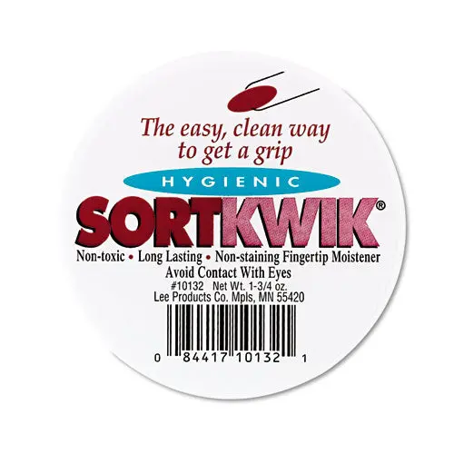 Sortkwik Fingertip Moisteners, 1 3-4 Oz, Pink, 2-Pack 1