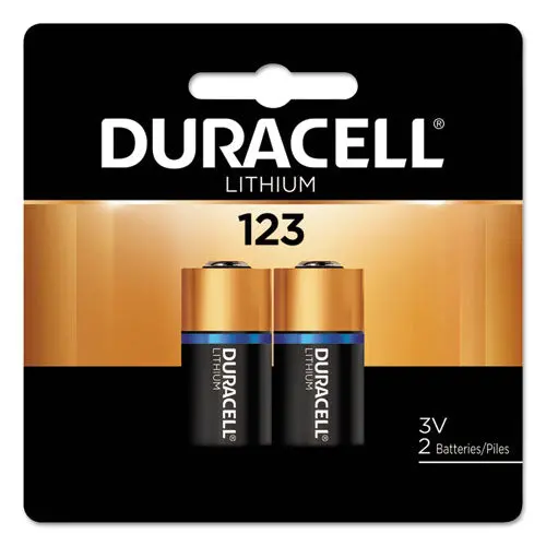 Specialty High-Power Lithium Battery, 123, 3V, 2-Pack 1