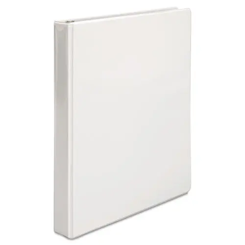 Speedy Spine Heavy-Duty Time Saving Round Ring View Binder, 3 Rings, 1" Capacity, 11 X 8.5, White 1