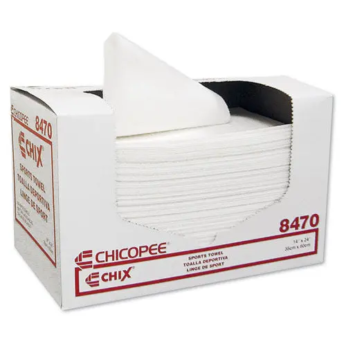 Sports Towels, 14 X 24, White, 100 Towels-Pack, 6 Packs-Carton 1