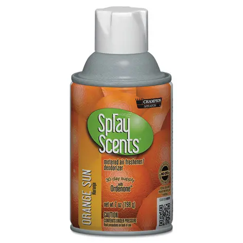 Sprayscents Metered Air Freshener Refill, Orange Sun, 7 Oz Aerosol, 12-Carton 1