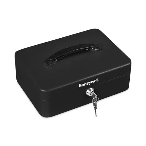 Standard Cash Box, 9.8 X 7.3 X 4.1, Steel, Black 1