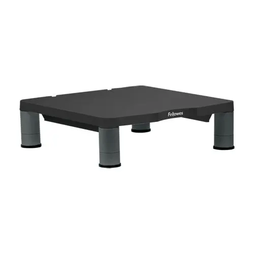 Standard Monitor Riser, 13.38" X 13.63" X 2" To 4", Graphite, Supports 60 Lbs 1