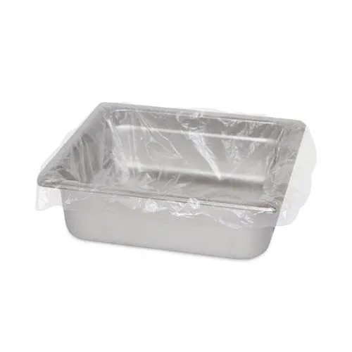 Steam Pan Liners, With Twist Ties, 0.33, 0.25 Pan, 0.02 Mil, 18" X 14", 250/Carton 1
