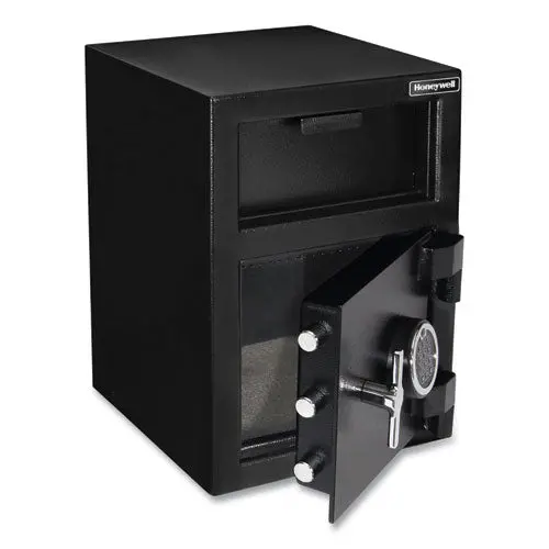 Steel Depository Safe With Digital Lock, 14 X 15.2 X 20.2, 1.06 Cu Ft, Black 1